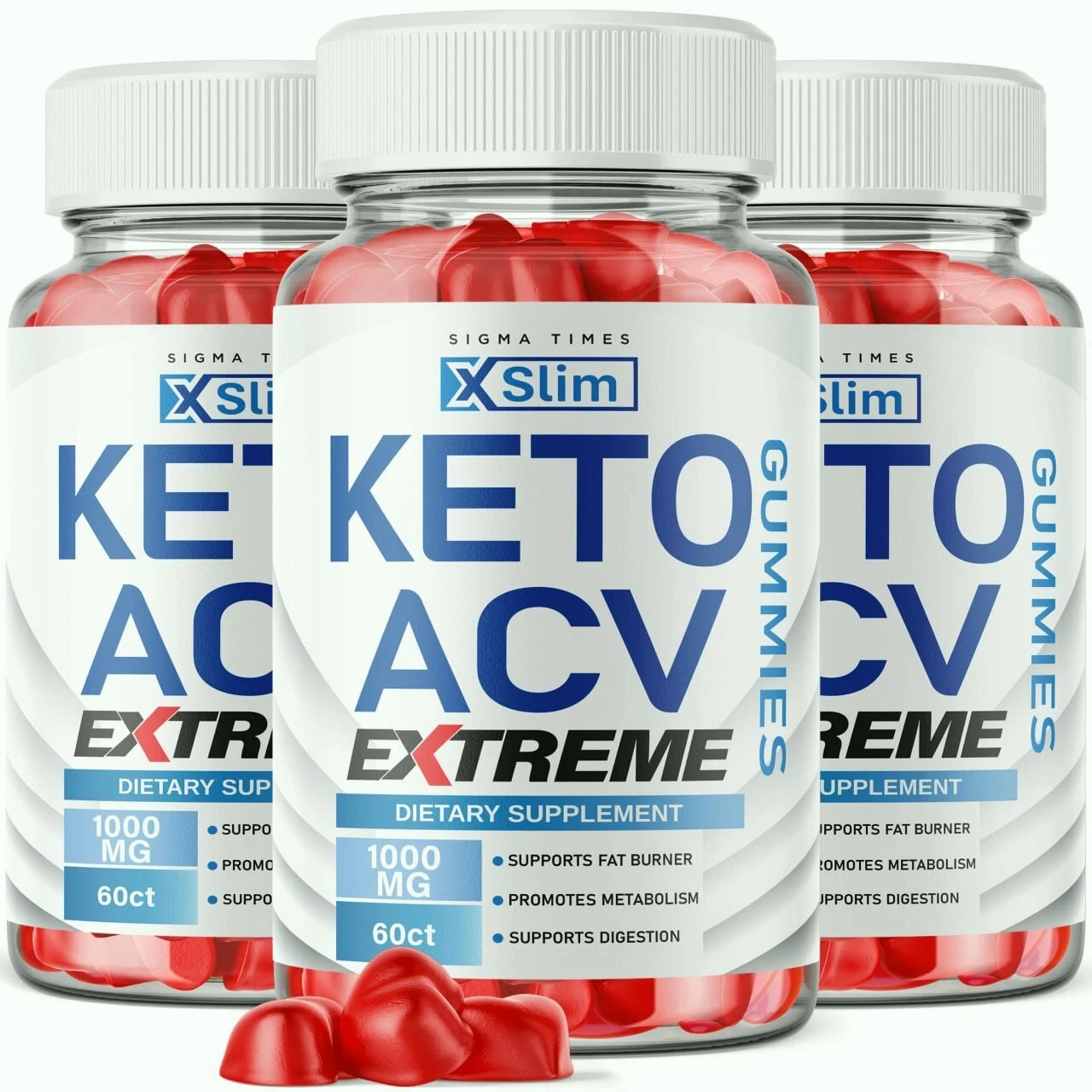 (3 Pack) XSlim Keto Gummies- Keto ACV Gummies for Advanced Weight Loss