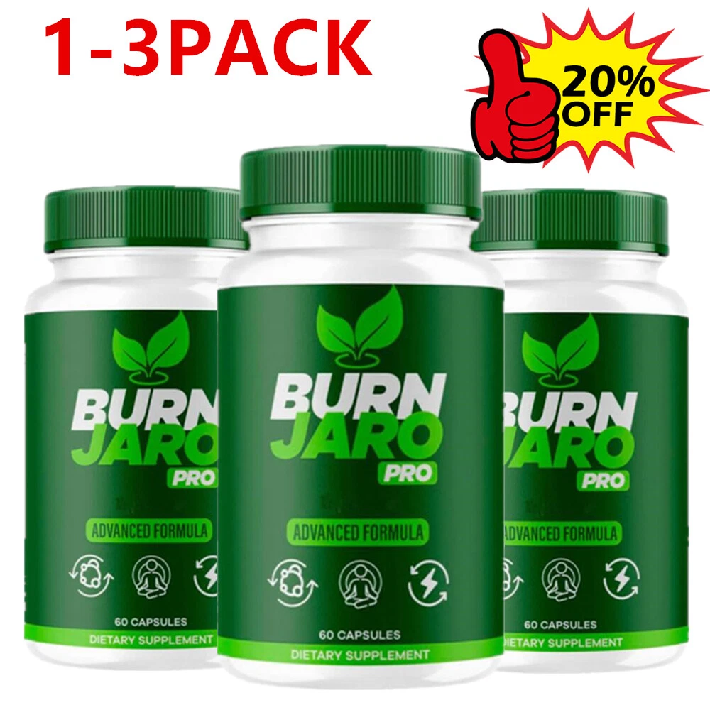 1-3PACK BURN JARO Pro for Weight Loss - Burn Jarow Pink Salt Pills 60Capsules
