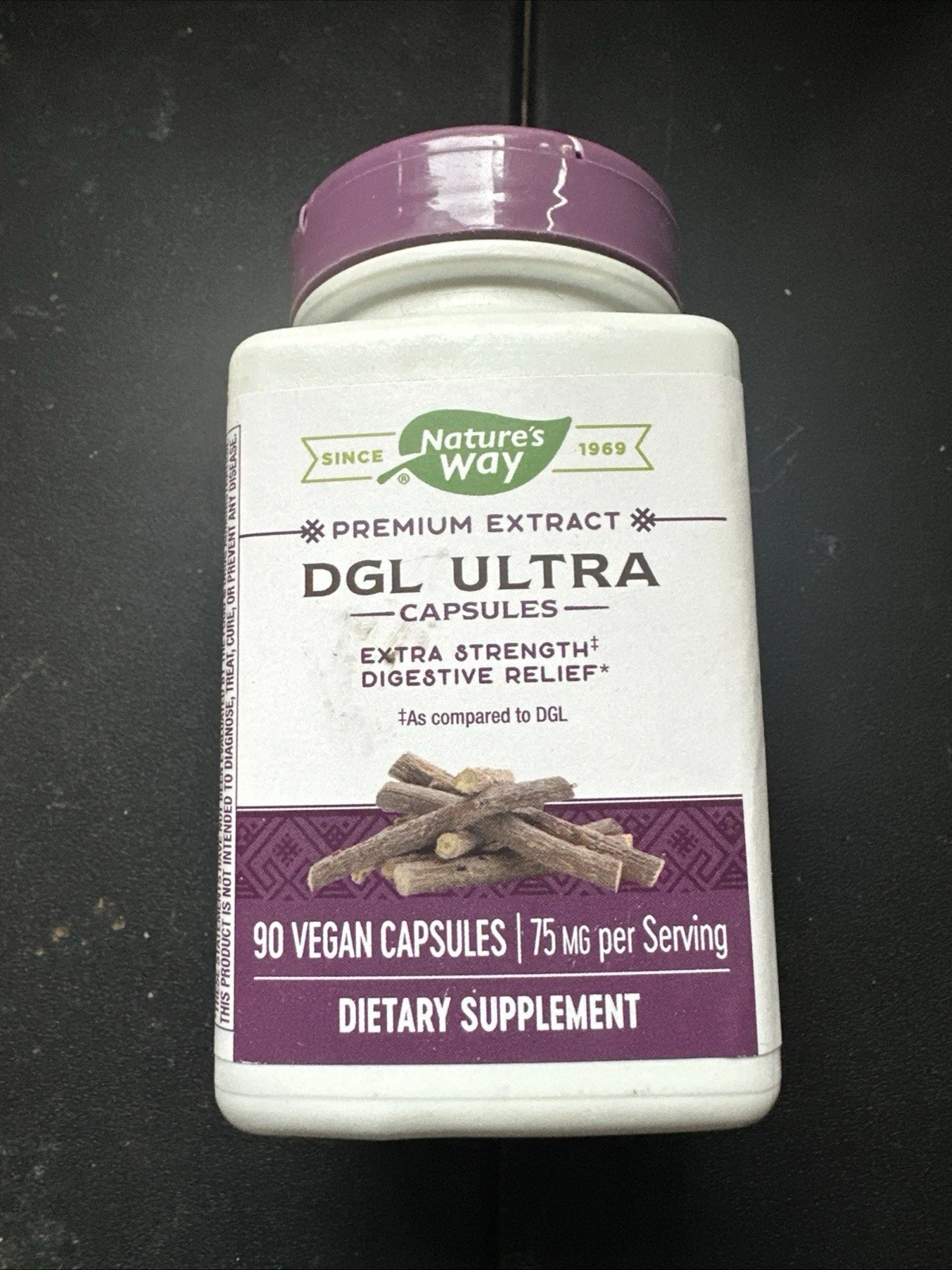 Nature's Way, DGL Ultra Supplement, 75 mg, 90ct exp. 05/27 free delivery