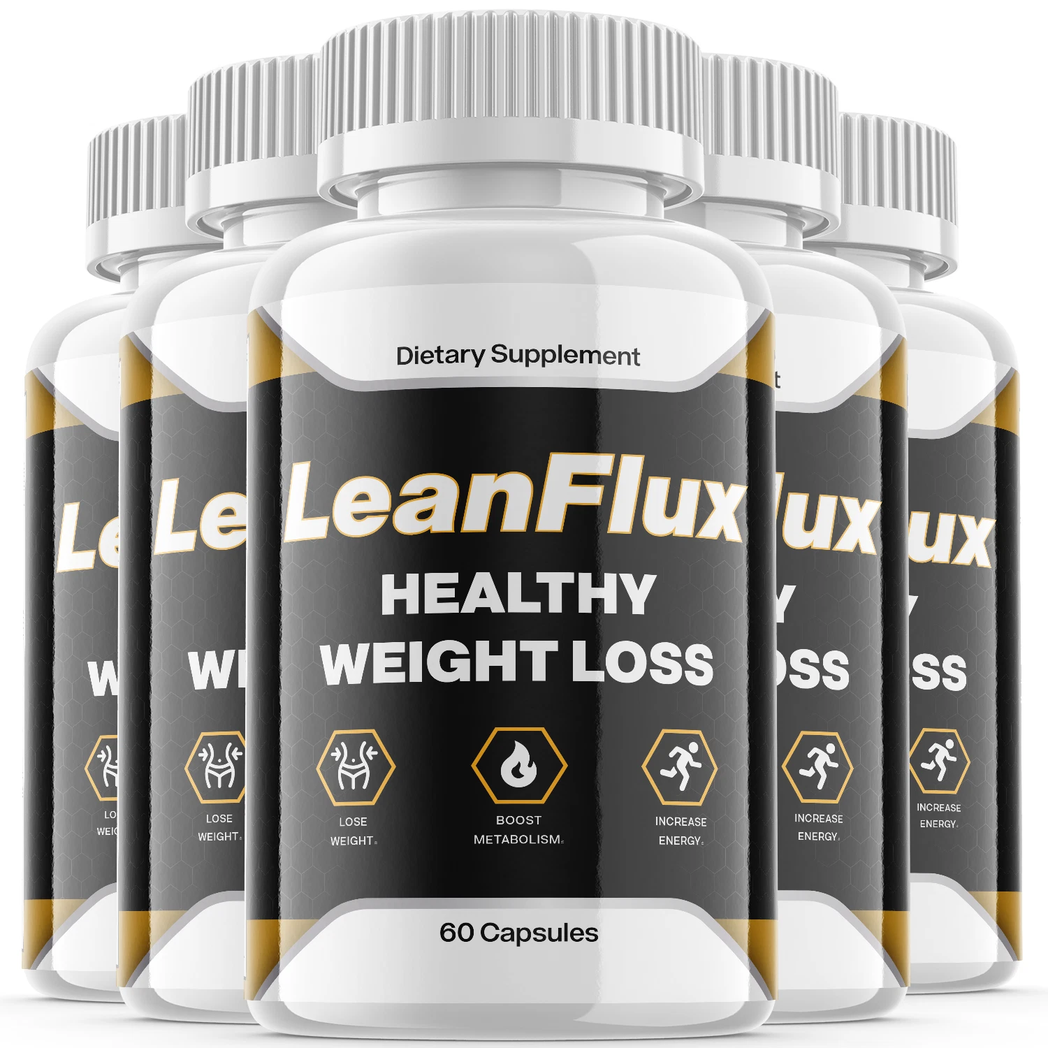 (5 Pack) Leanflux Keto Capsules, Lean Flux Pills for Weight Loss (300 Capsules)