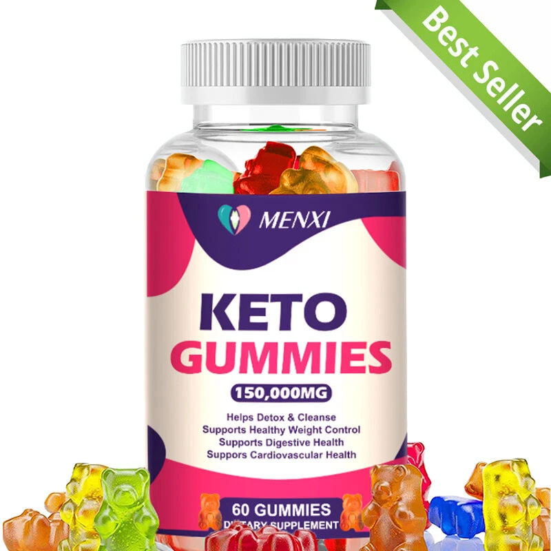 150,000mg Keto Slimming Gummies Apple Cider Vinegar ACV Weight Loss 60 Gummy
