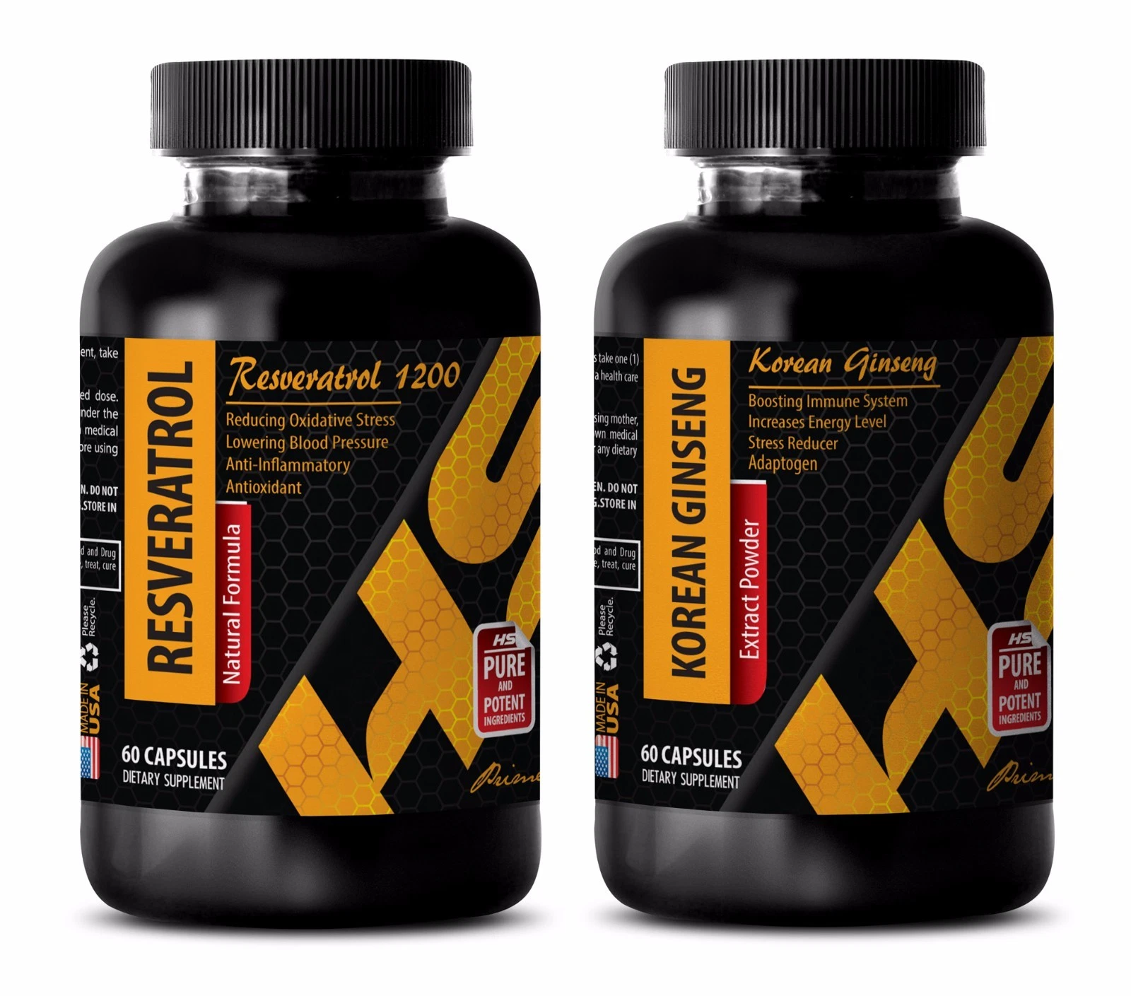 Immune gummy vitamins - RESVERATROL – KOREAN GINSENG COMBO - resveratrol heart