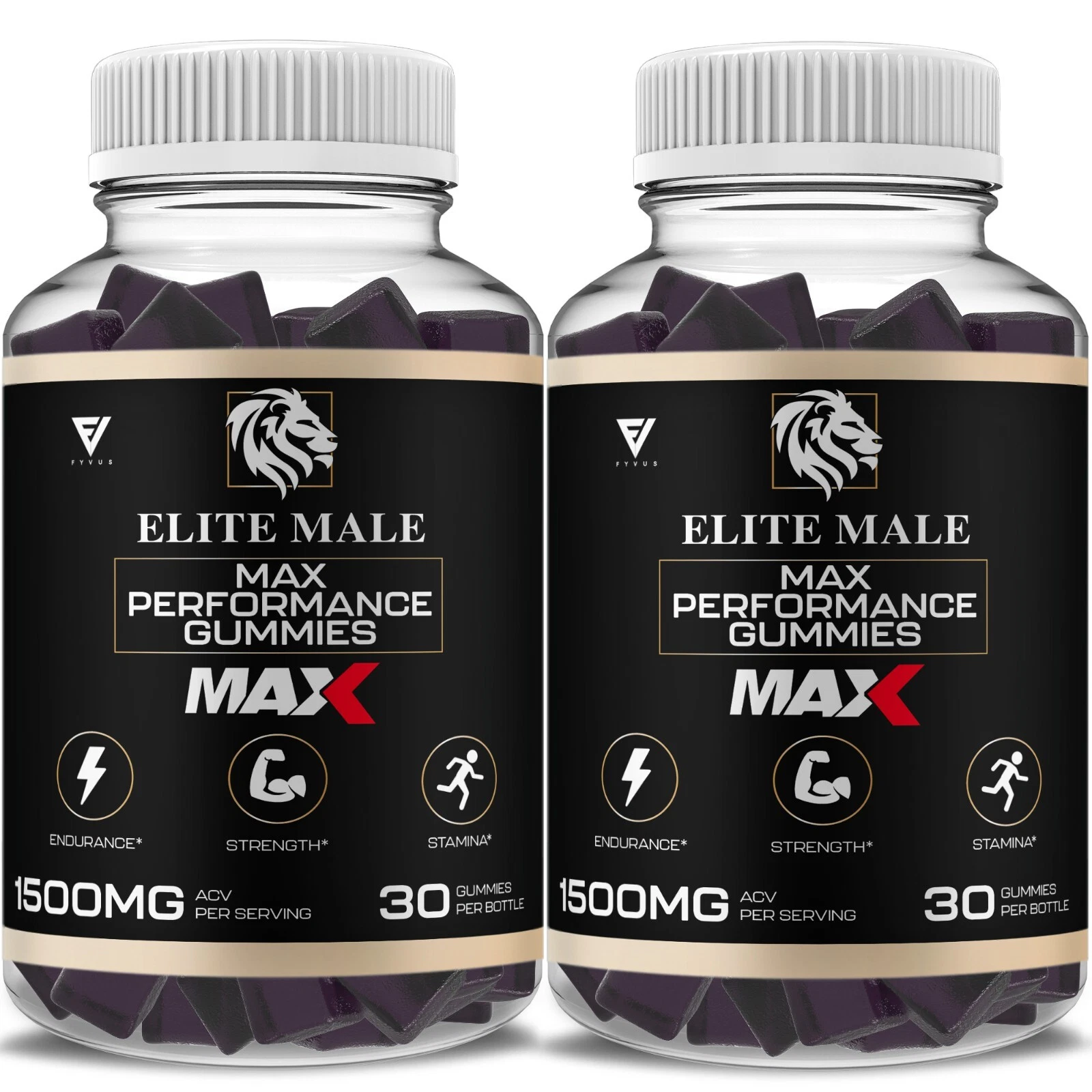 (2 Pack) Elite Male Max Gummies EliteMale Max Gummy Supplement (2 Month Supply)