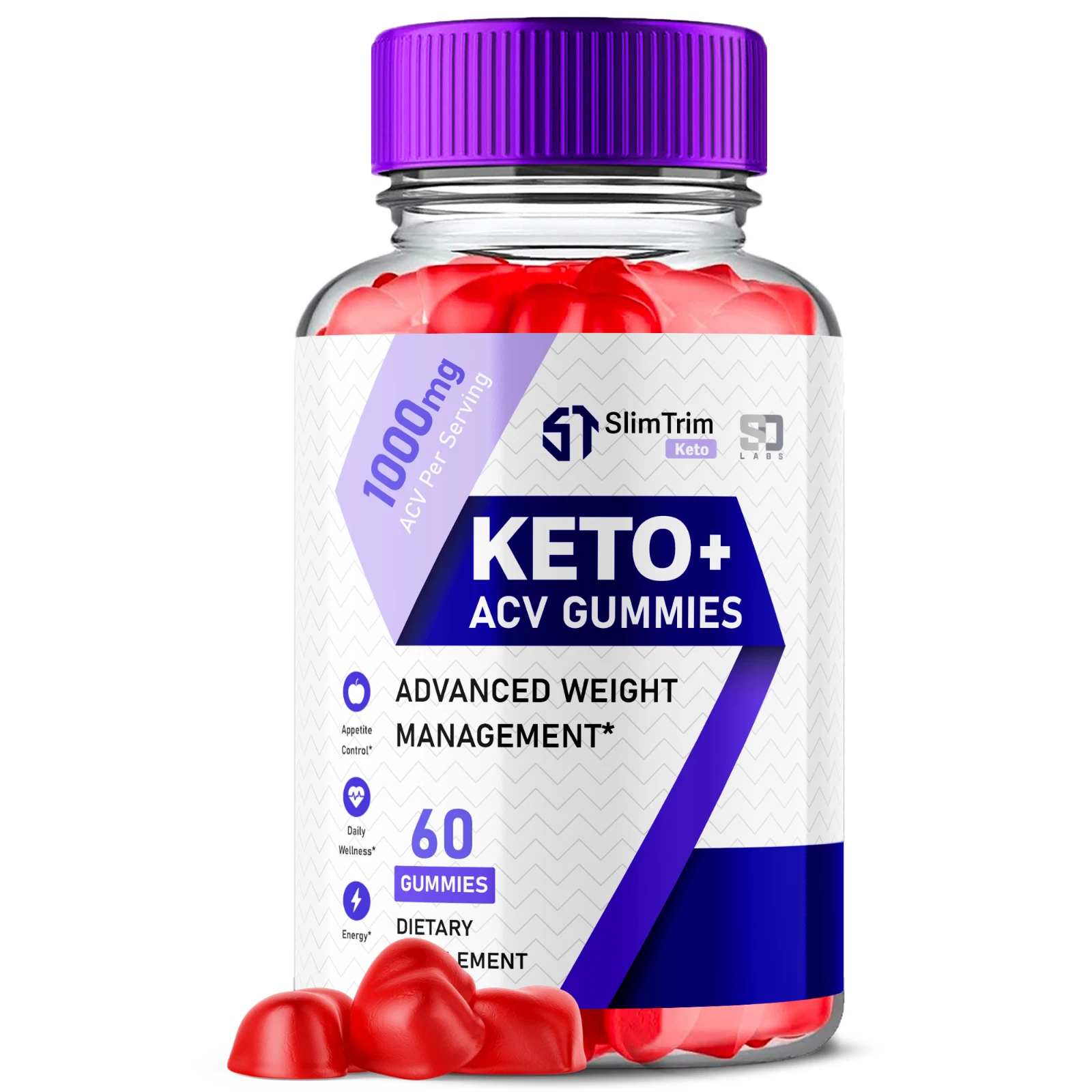 SlimTrim Keto Gummies Support Weight Goals, Daily Balance & Energy 60 Gummies