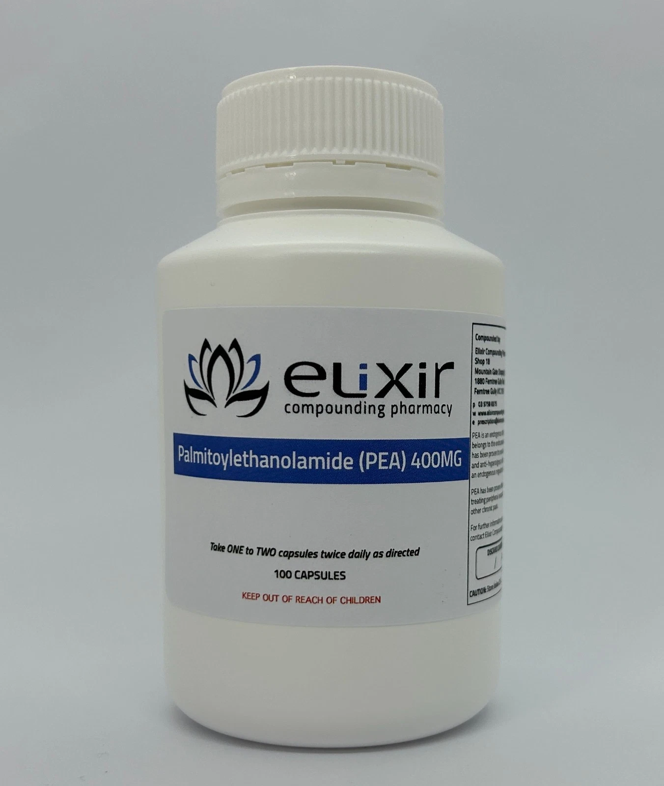 Palmitoylethanolamide (PEA) 400mg - 300 Capsules