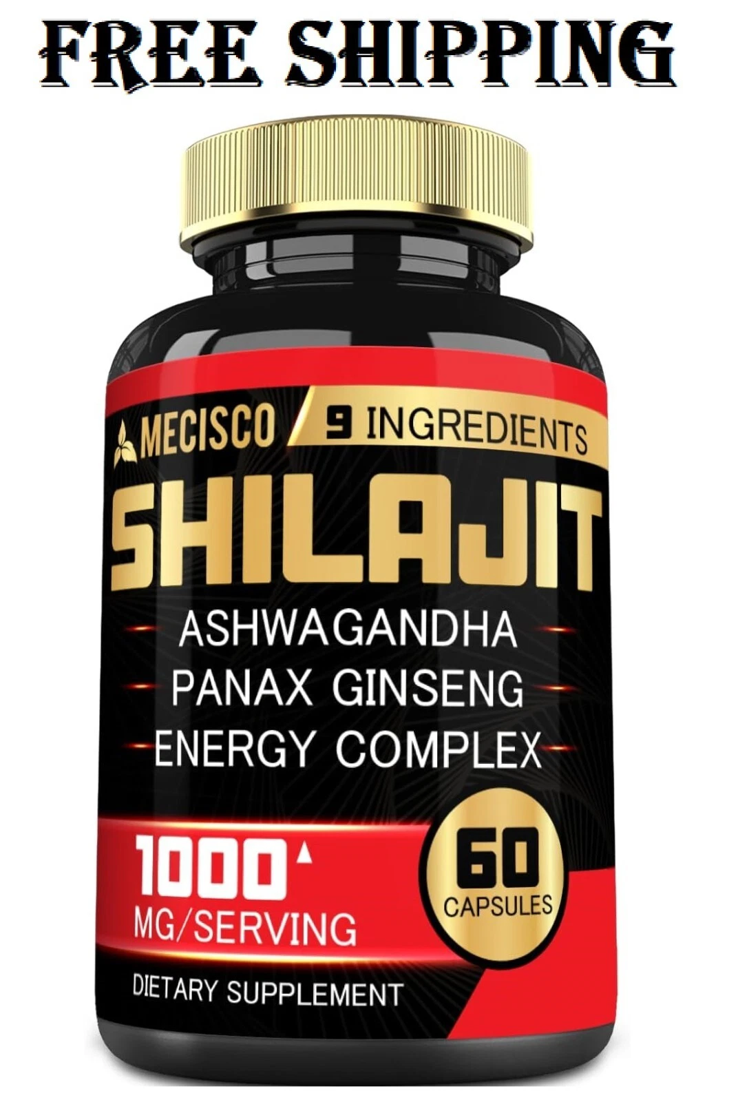 Himalayan 1000mg Organic Shilajit Energy, Stamina & Immunity Booster Brain Power