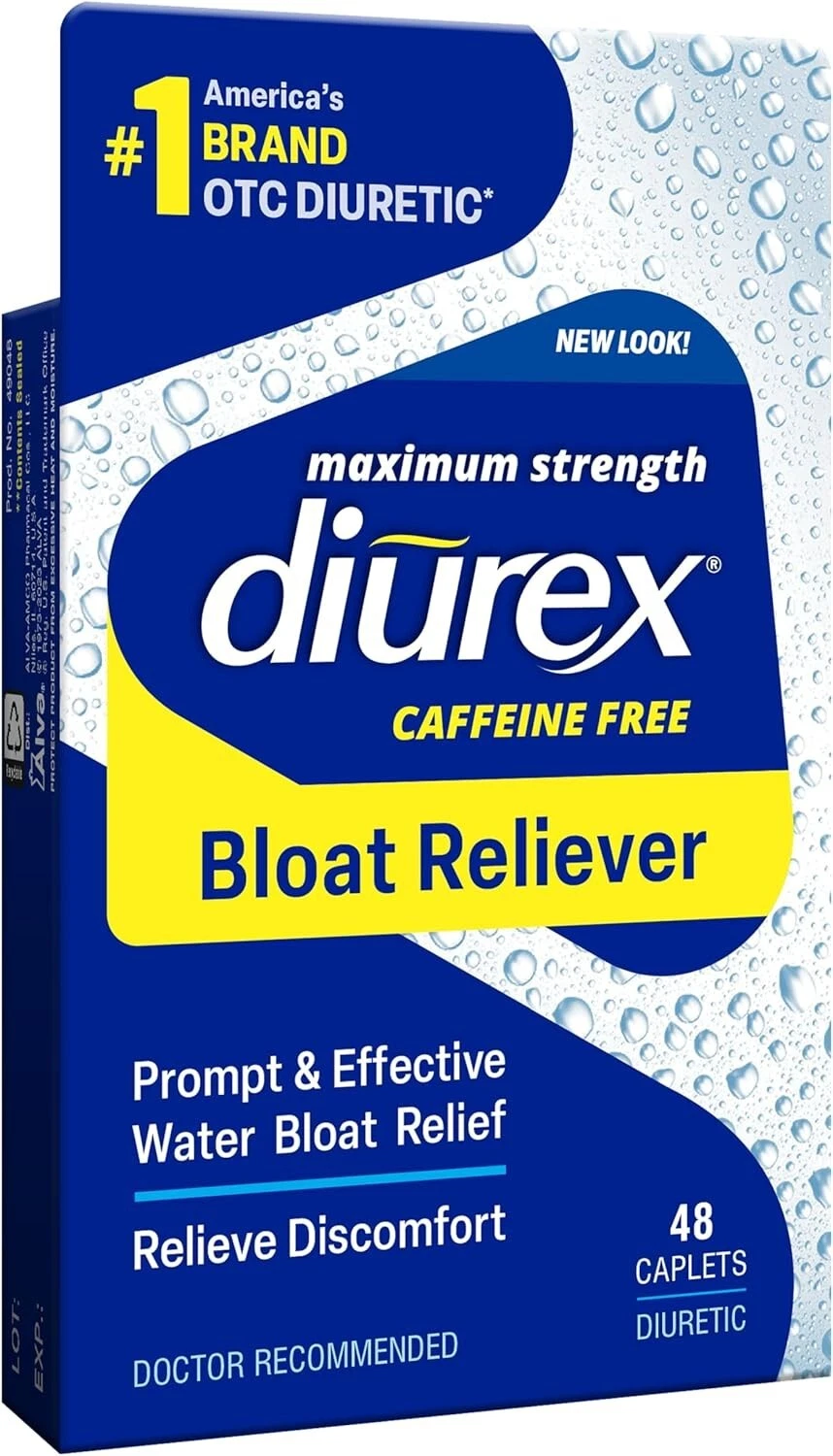 Diurex Max Maximum Strength Caffeine-Free Diuretic Water Pills 48 Count