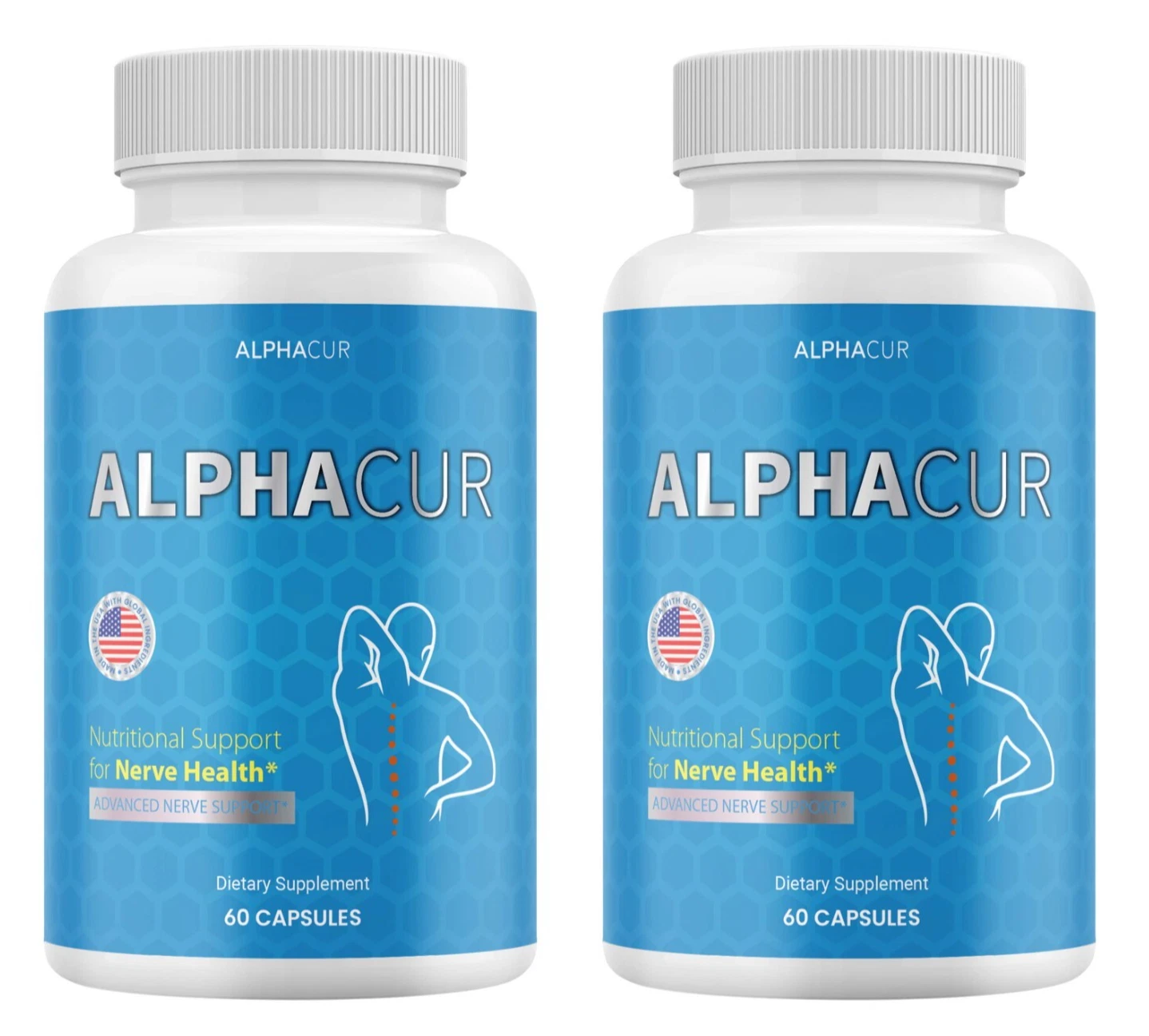 (2 Pack) AlphaCur Nerve Relief Capsules, Alpha Cur Nerve Health