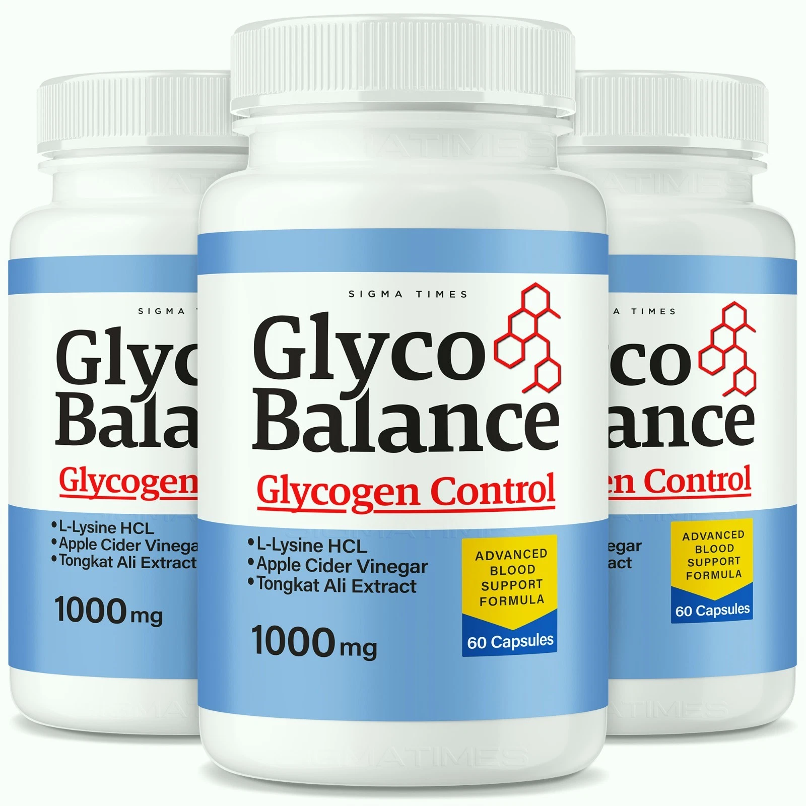 (3 Pack) Glyco Balance Glycogen Control Pills for Blood Health + Circulation