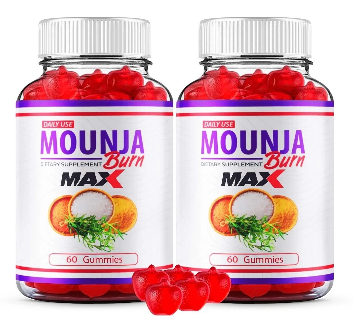 (2 Pack) Mounja Burn Weight Loss Gummies, MounjaBurn Fat Burning Gummies
