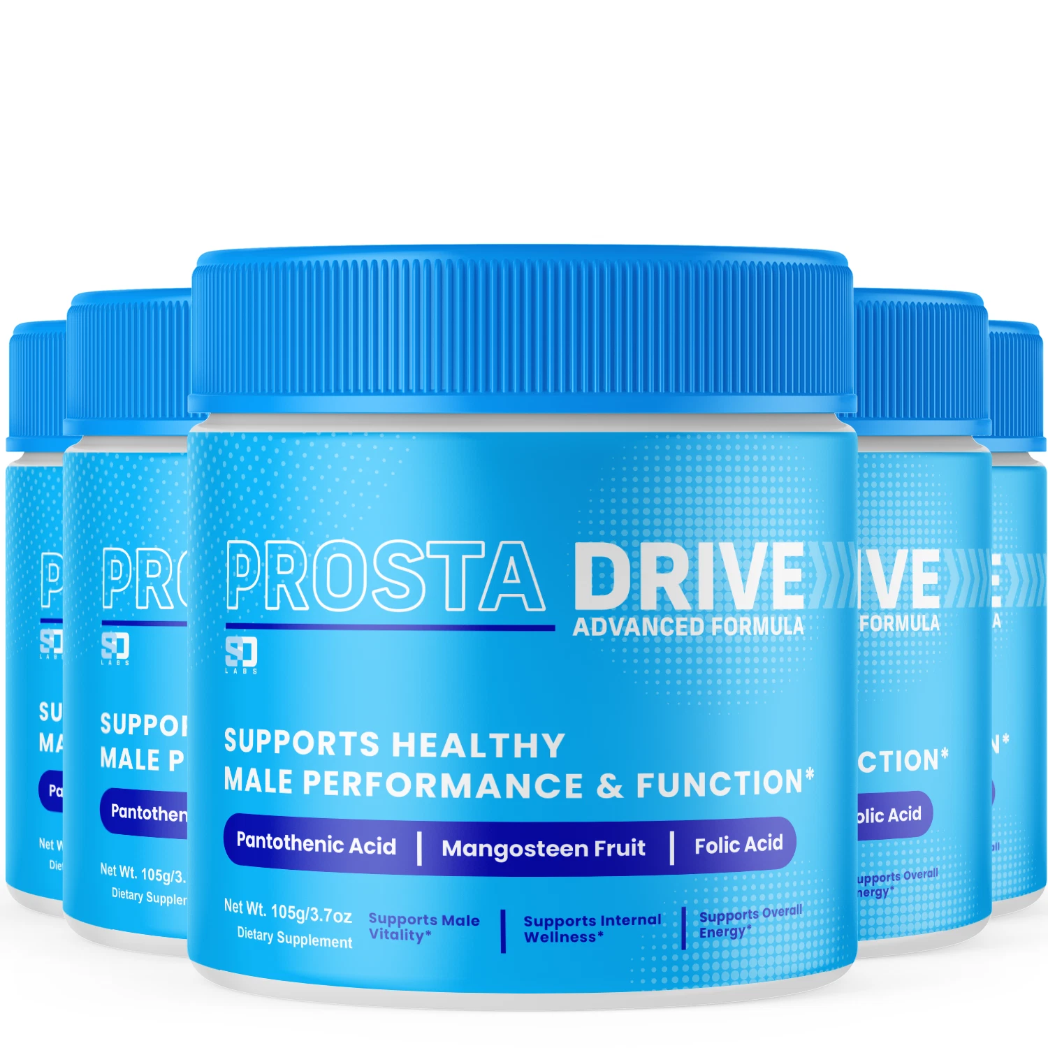 (5 Pack) Prosta Drive Powder - Enhances Energy, Male Vitality & Stamina