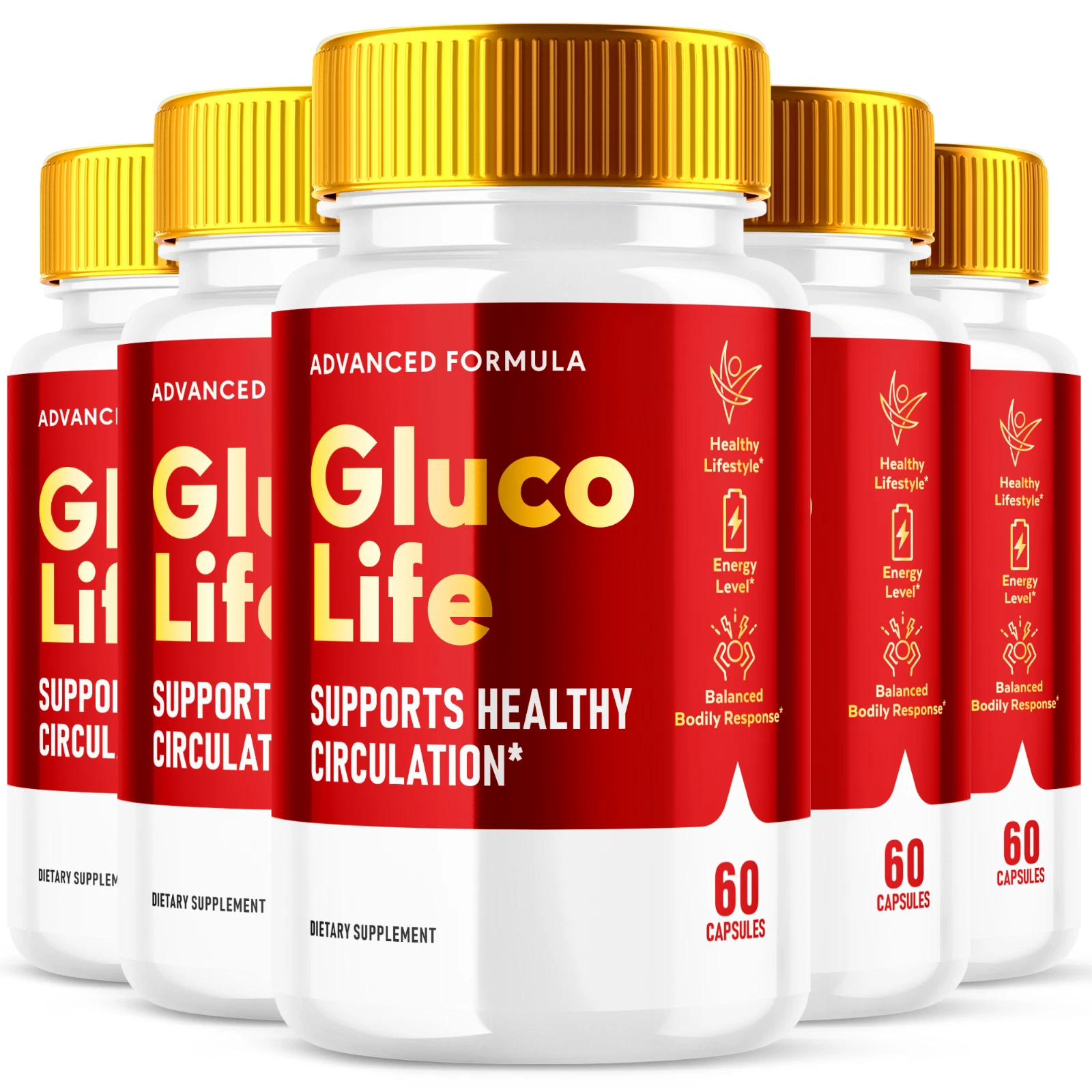 Gluco Life Advanced Formula Sugar Support Natural Glyco Supplement 300 Capsules