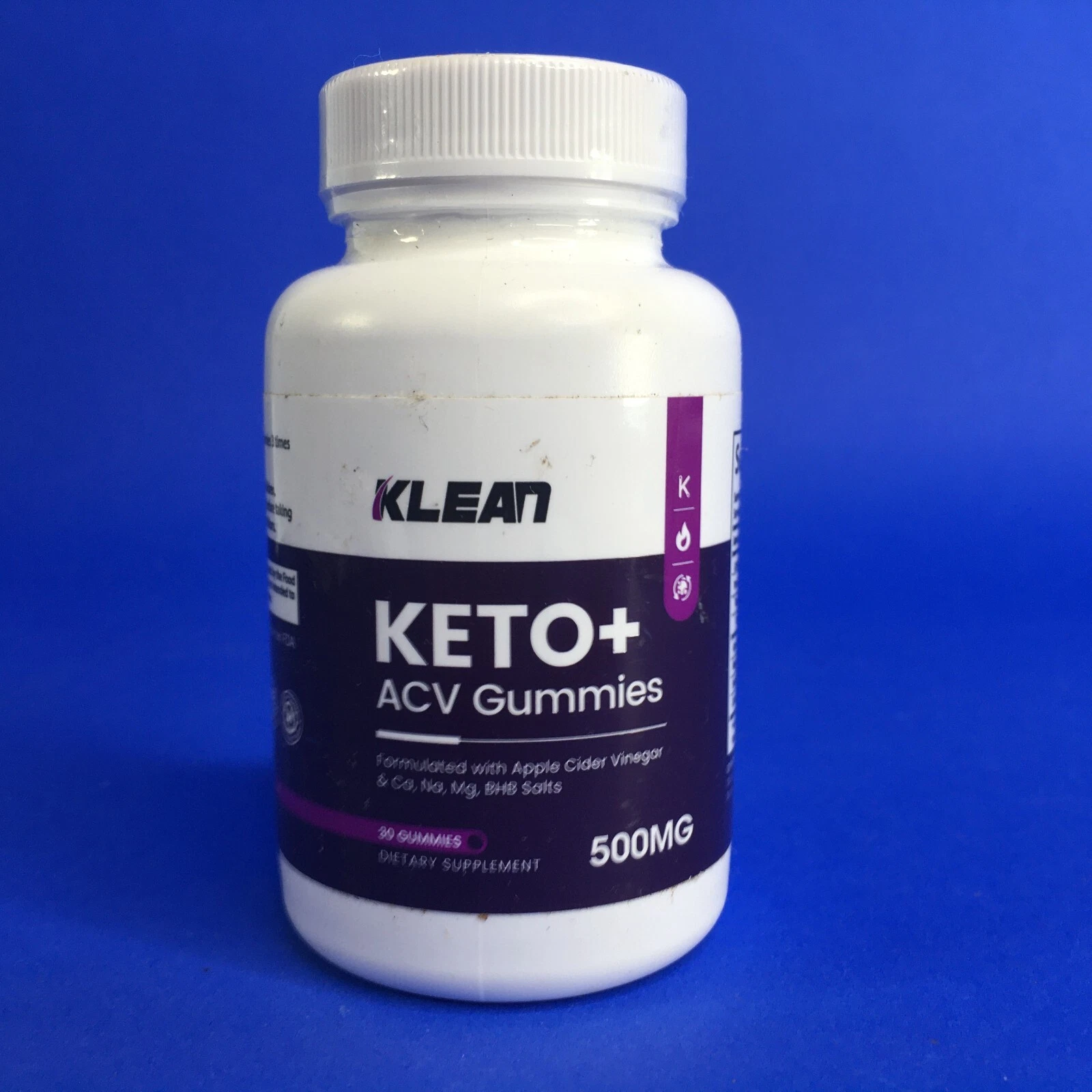 Klean Keto + ACV Weight Loss Support 500 MG 30 Gummies