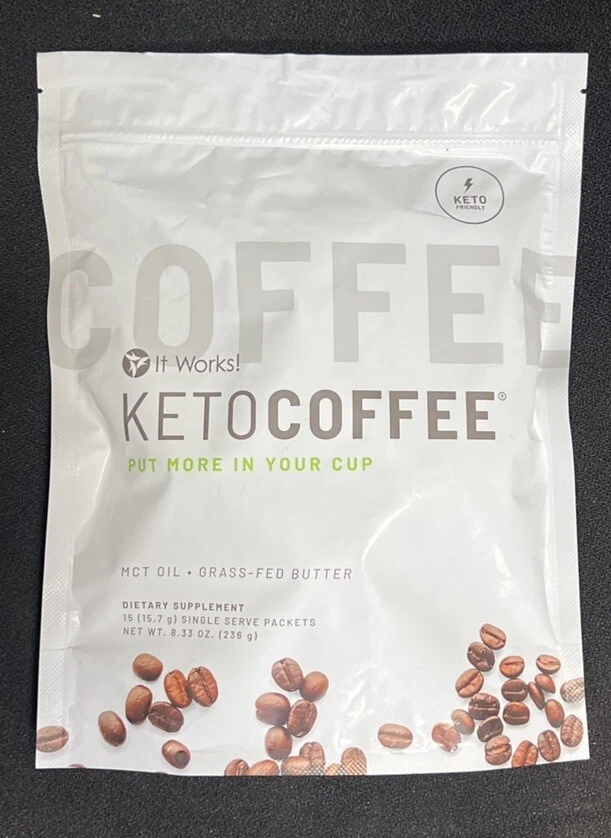 It Works! Keto Coffee 15 Packet Bag (ONE BAG) New Free shipping