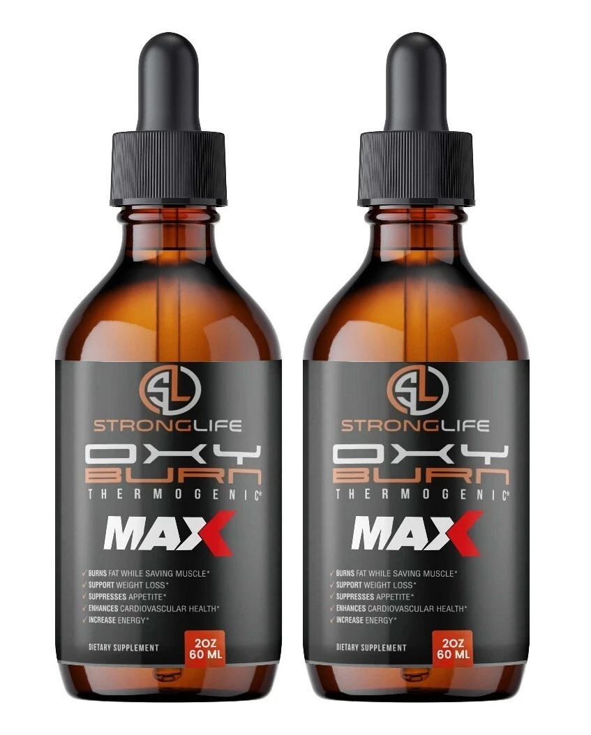 Oxy Burn MAX Thermogenic Weight Loss Drops, Appetite Suppressant ( 2 Pack )