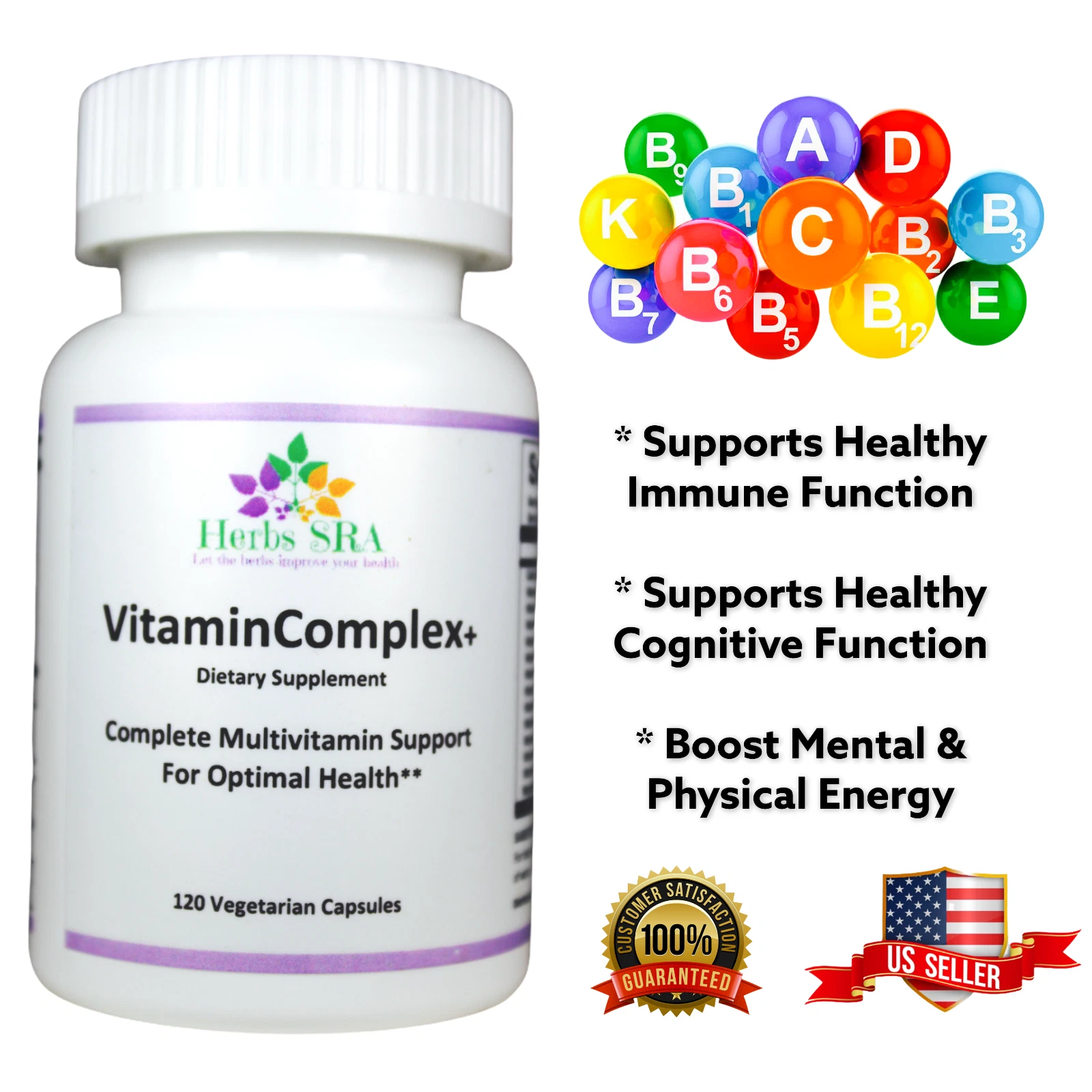 Wellness Multivitamin: Immunity, Heart, & Cognitive Health, 120 capsules, Daily.