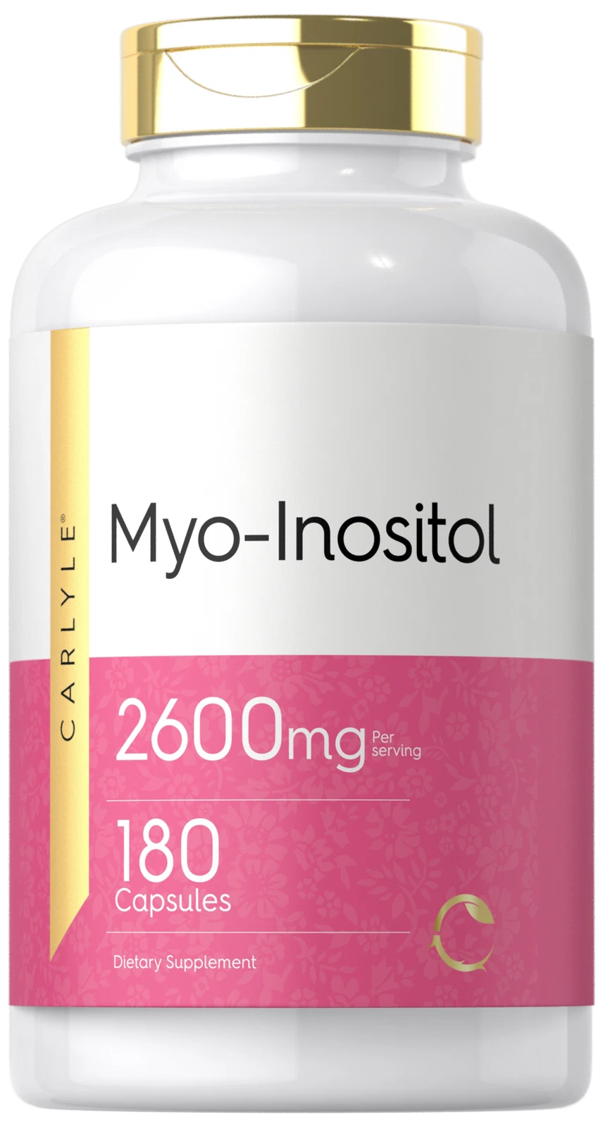 Myo-Inositol 2600mg | 180 Capsules | Non-GMO, Gluten Free | by Carlyle