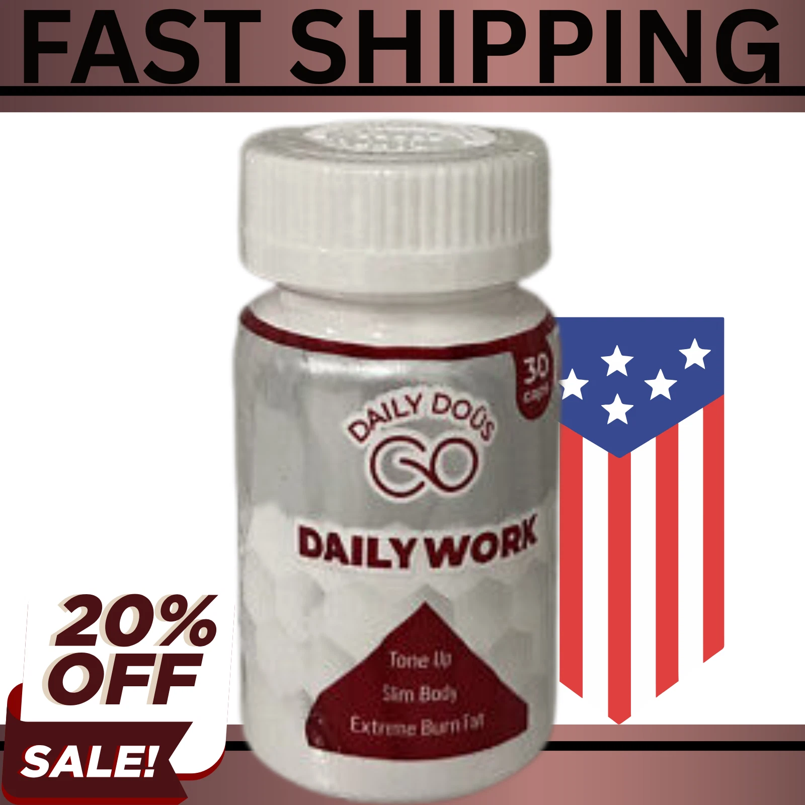 Daily Work Pills *** Brand New and Sealed *** by Daily Dous / Skinny 365 - USA
