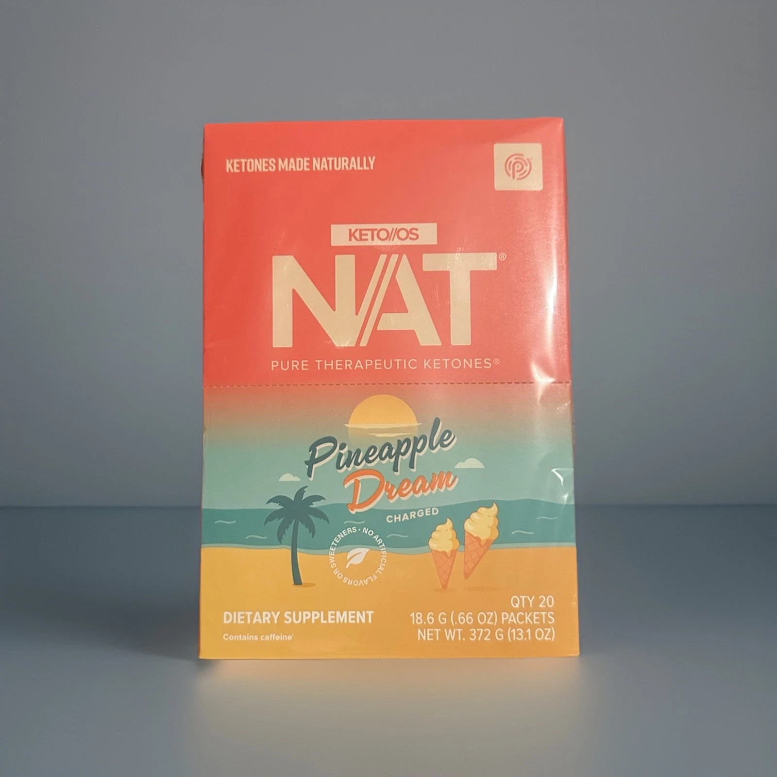 Pruvit Keto OS NAT Ketones Pineapple Dream 20 pk SEALED Box CHARGED EXP: 01/2027