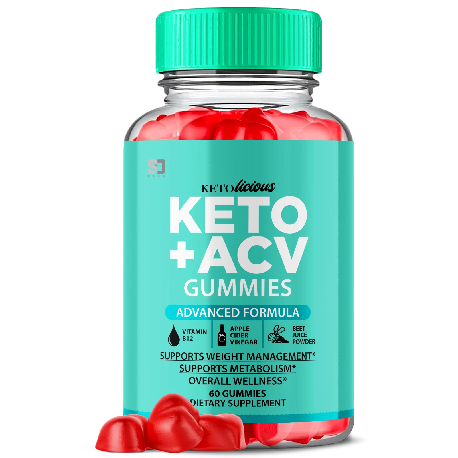 Ketolicious Gummies - Ketolicious ACV Gummies For Balanced Lifestyle - 60 Gums