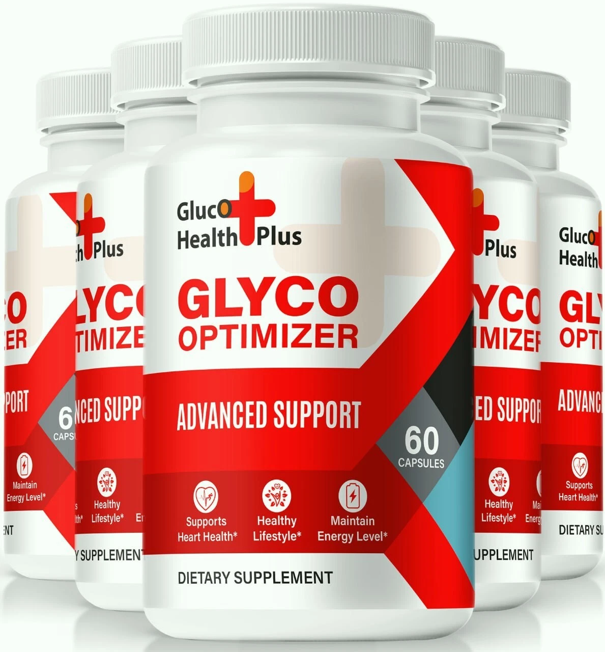 (5 Pack) Gluco Health Plus Blood Support Pills, Glyco Optimizer