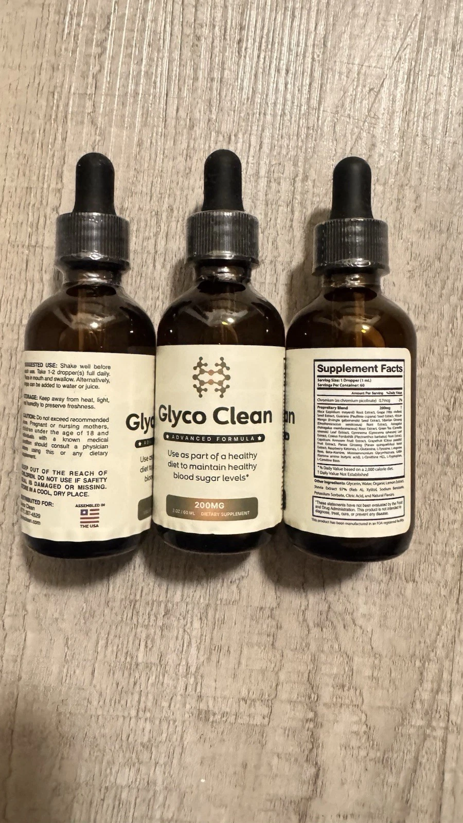 GlycoClean Blood Drops - Glyco Clean Drops for Healthy Blood Supplement (3Pack)