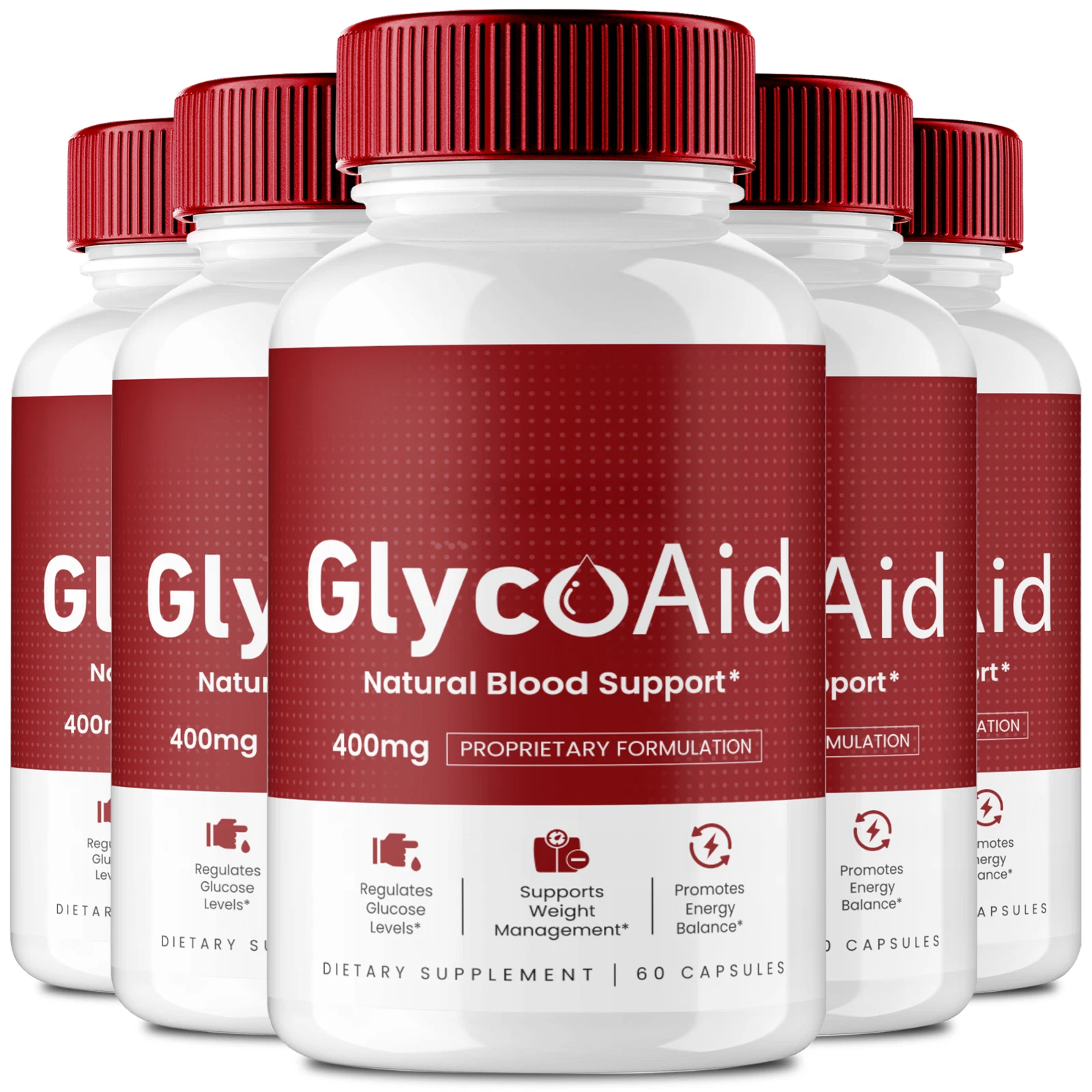 (5 Pack) Glyco Aid Advanced Blood Aid Pills for Healthy Blood Sugar Levels