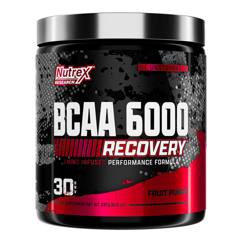 Nutrex BCAA 6000 Recovery Endurance Amino Acid Leucine Valine Isoleucine 30 Svgs
