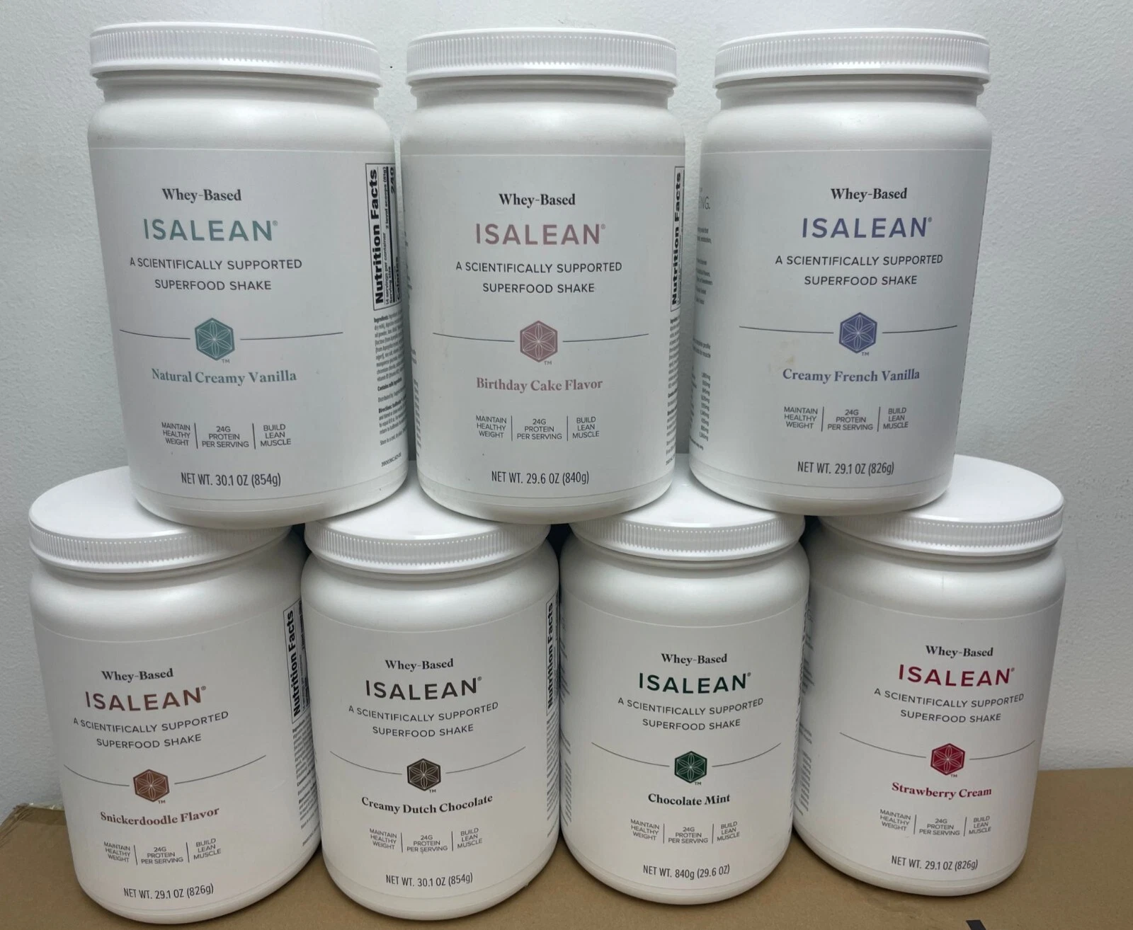Isagenix Isalean Shake Canister, 29.1 oz - ALL FLAVORS - EXP 2-25