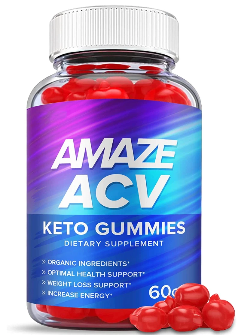 ( 1 BOTTLE) Official Amaze ACV Keto Gummies, Vegan, Weight Loss Supplement