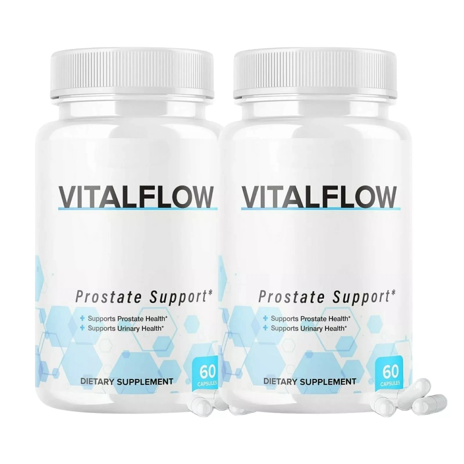 VitalFlow All Natural Prostate Support Vital Flow Supplement 120 Capsules 2-Pack