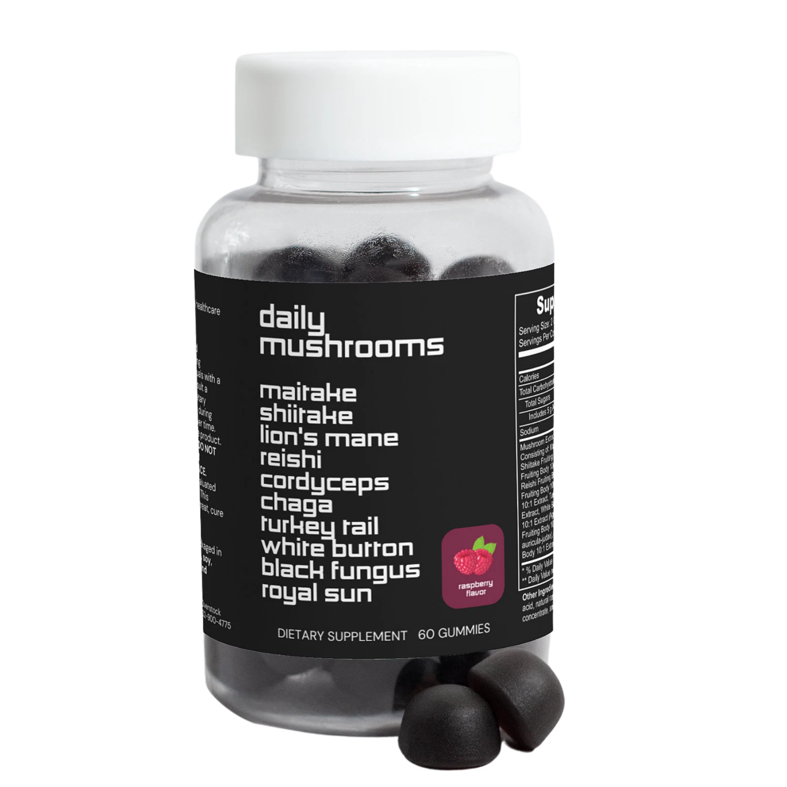 10X Daily Mushroom Complex - 60 Gummies - Lion's Mane, Reishi, Shiitake, Chaga
