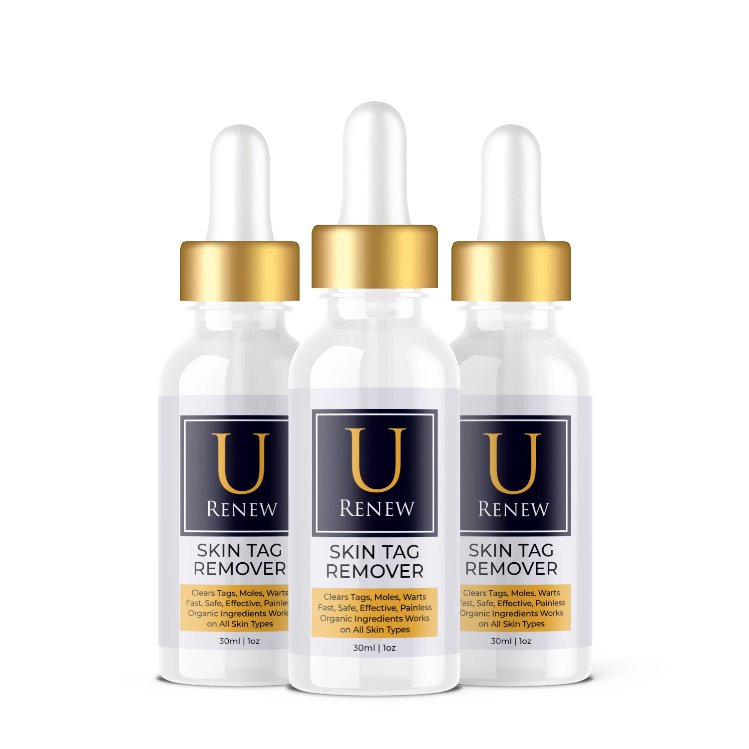 (3 Pack) U Renew - Skin Drops, Safe for All Skin Types