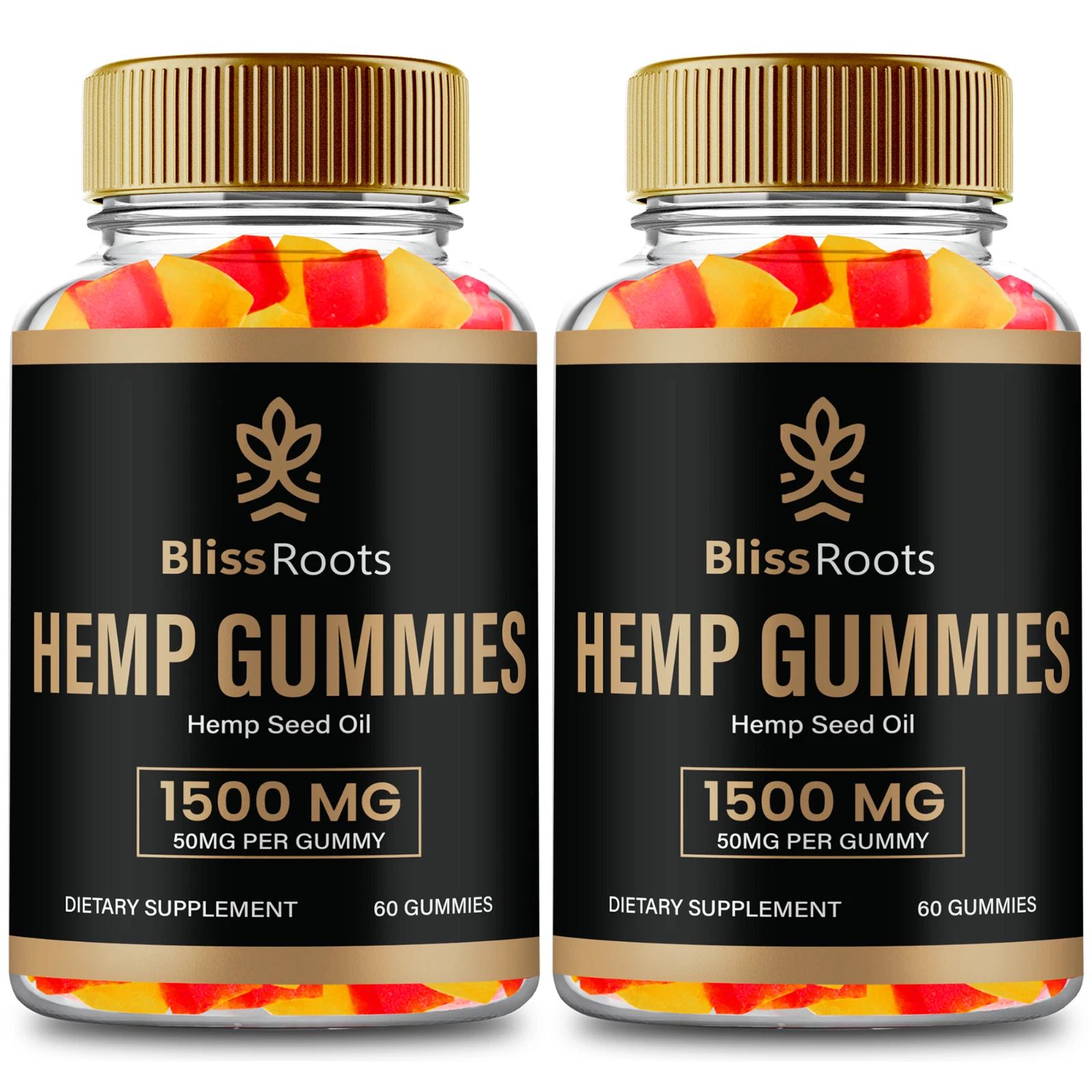 (2 Pack) Bliss Roots Gummies - Health & Wellness Support Supplement Gummies