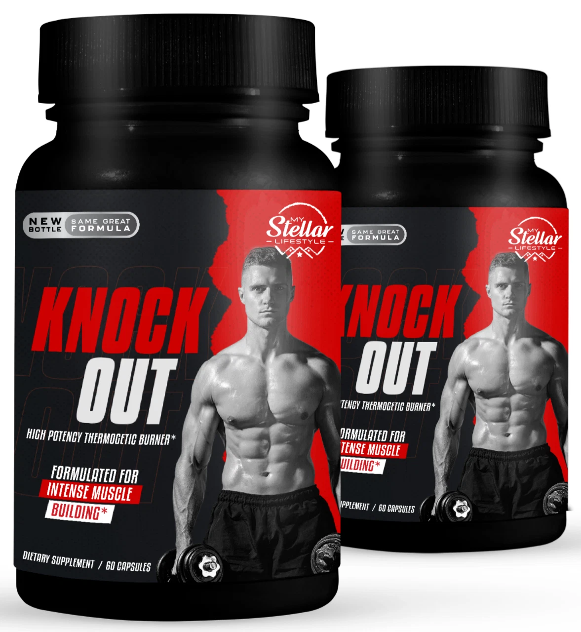 2 Pack Knock Out, instant fat burner-60 Capsules x2
