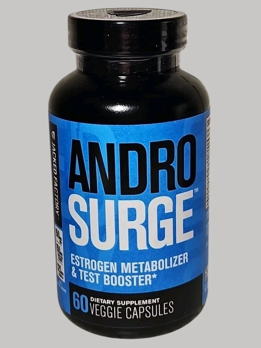 Jack Factory AndroSurge Testosterone Test Booster Estrogen Blocker-60ct-10/26
