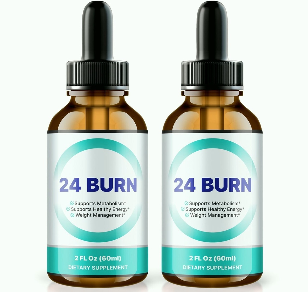 (2 Pack) 24 Burn Weight Loss Drops for Burning Excess Fat & Boosting Energy