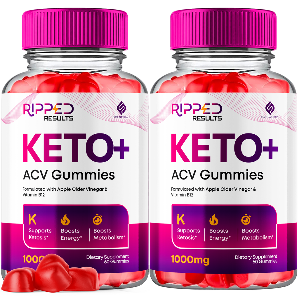 Ripped Results Keto ACV gummies, Maximum Strength Gummies Official (2 Pack)