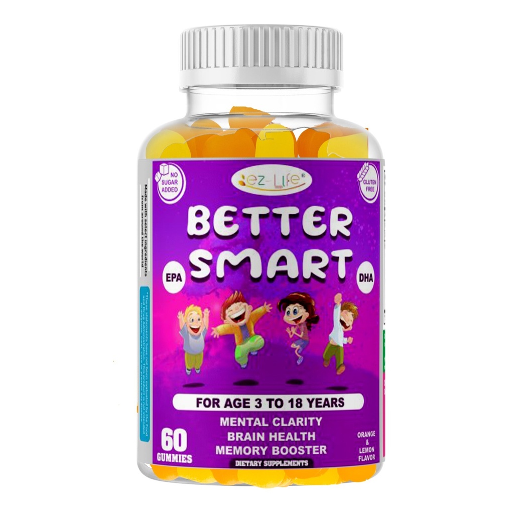 Kids Brain Booster Omega 369 DHA Vitamins for Focus Attention Memory Booster