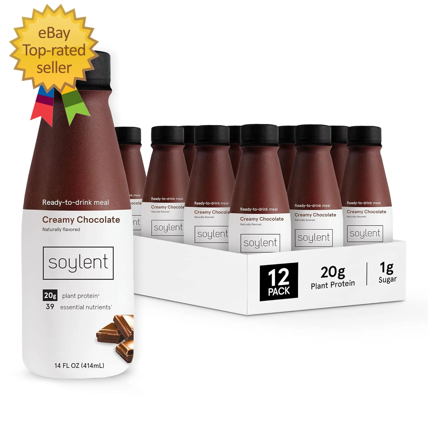 Creamy Chocolate Meal Replacement Shake, Ready-To-Drink Plant Based Protein Drin