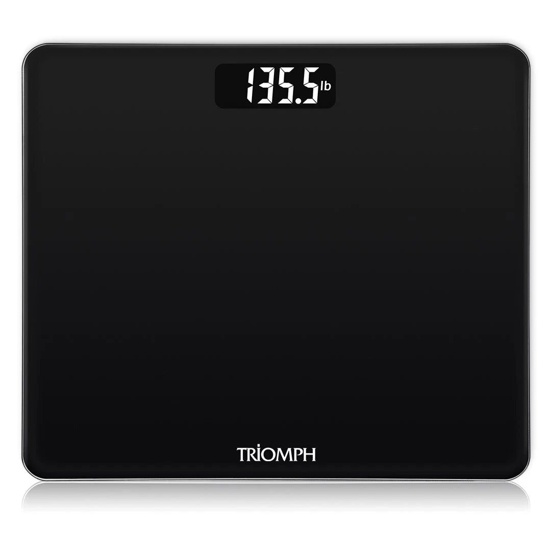 Triomph Digital Body Weight Bathroom Scale with Step-On Technology Ultra Slim...