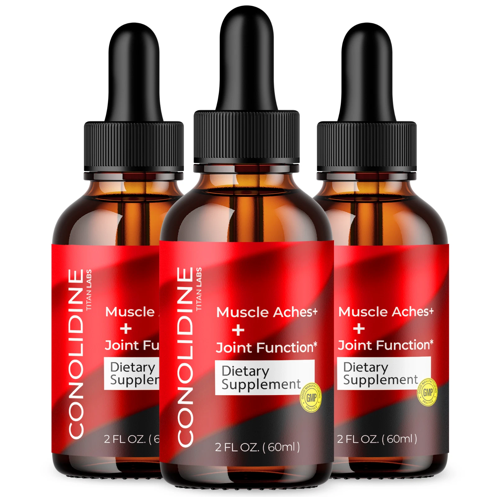 Conolidine Drops - Support for Blood Health and Muscle Comfort (3 Pack)