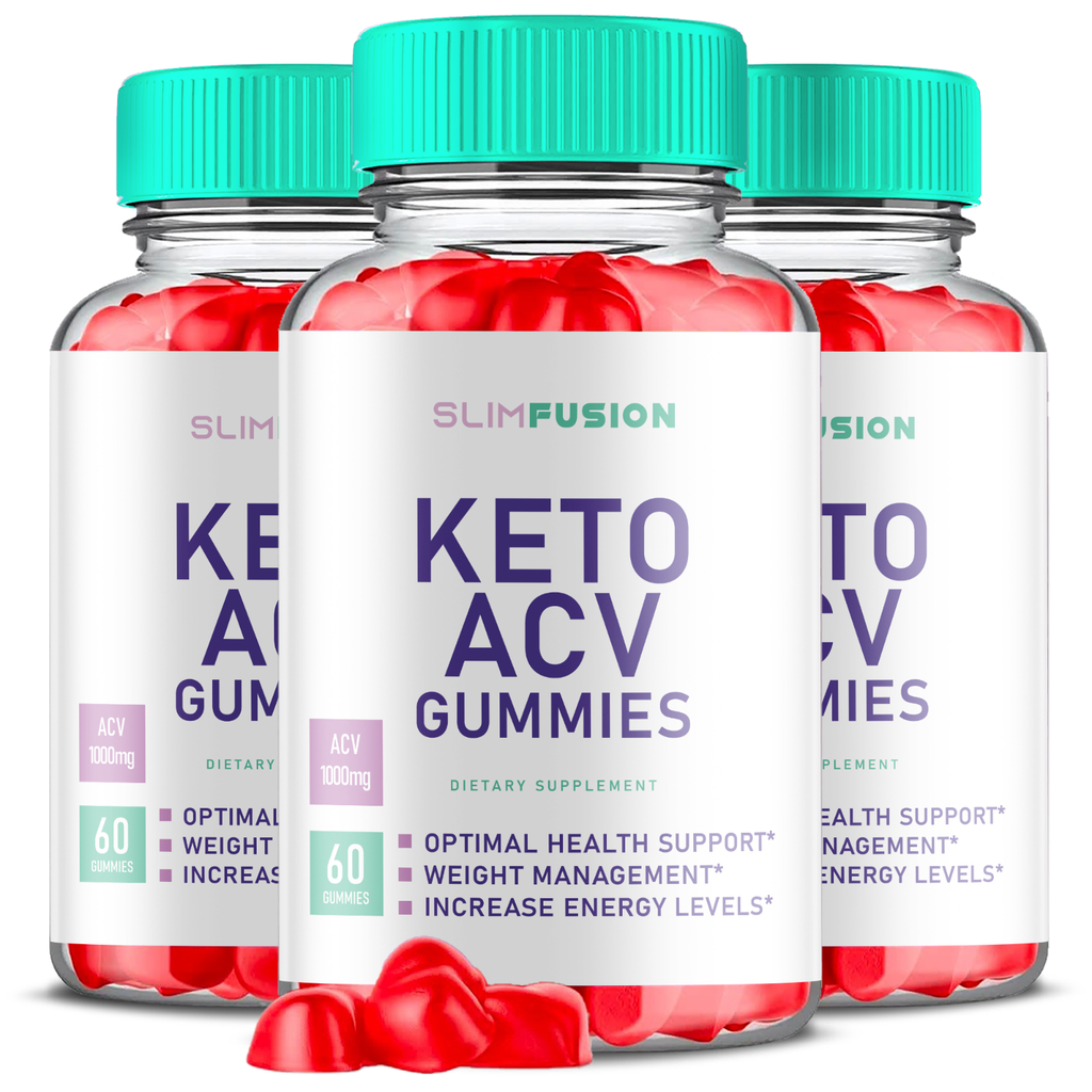 (3 Pack) Slim Fusion Keto ACV Gummies for Advanced Weight Loss (180 Gummies)