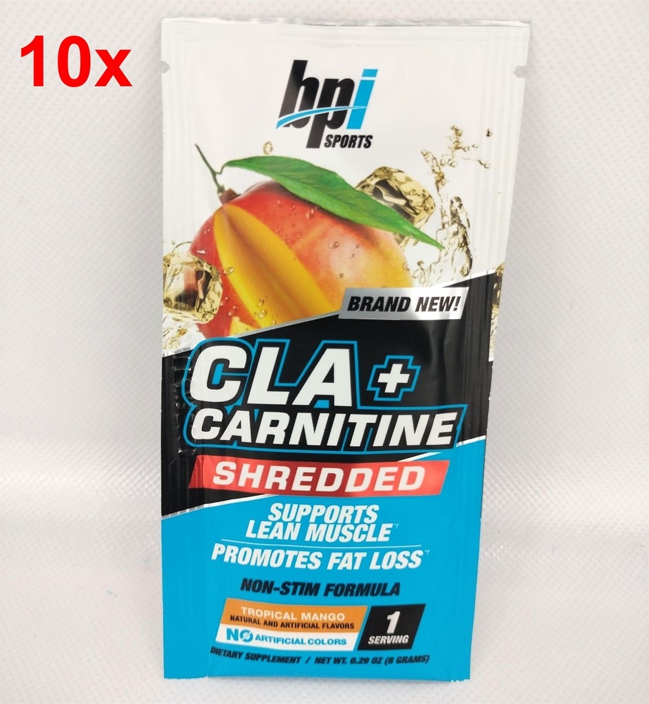 10x CLA+Carnitine Shredded Termogenic Weight Loss and Natural Energy BPI Sports