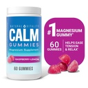 Natural Vitality Calm, Magnesium Citrate Gummies, Raspberry-Lemon, 60 Gummies