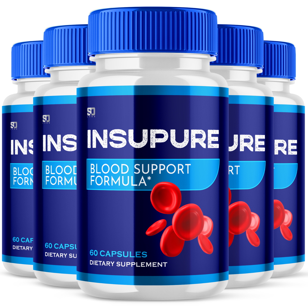 (5 Pack) Insupure Pills - Insupure Blood Sugar Health Support Formula - 300 Caps