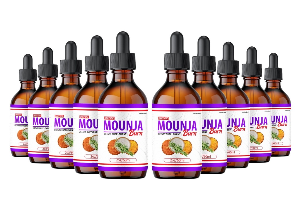 Mounja Burn Drops for Overall Wellness & Energy Supplement 60 ML (10 Pack)