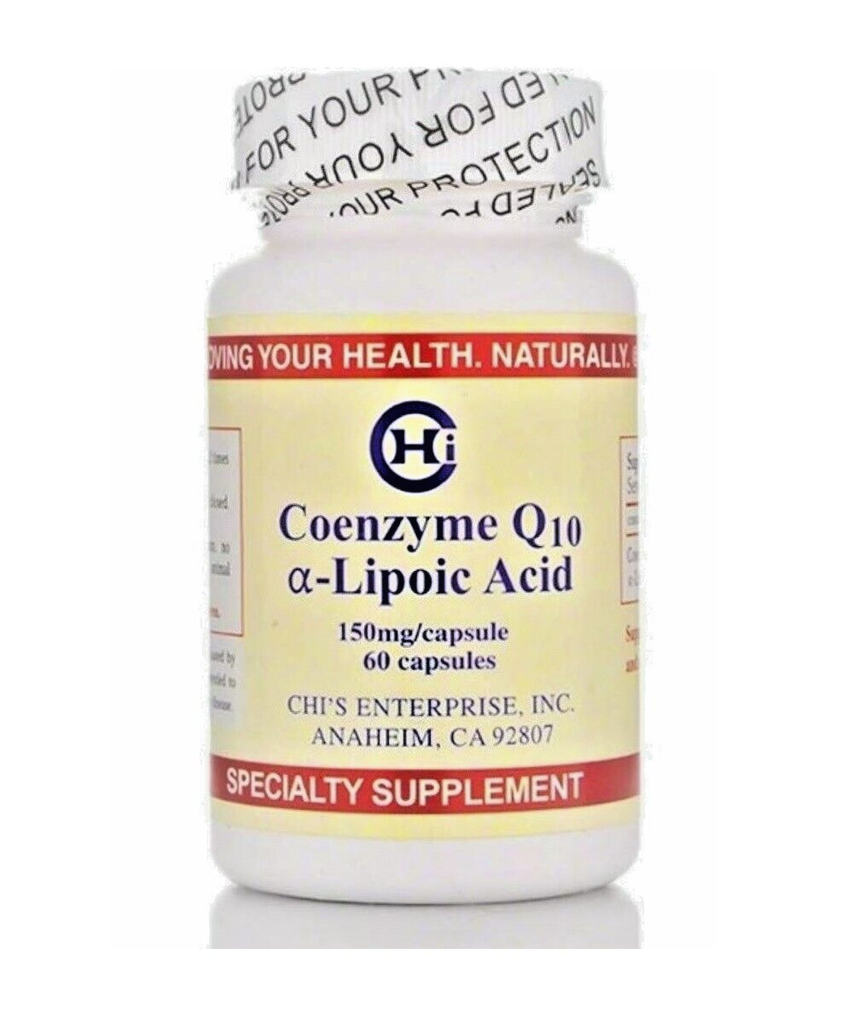 Chi's Enterprise - CoQ10 & Alpha Lipoic Acid Detox Support 60 Caps