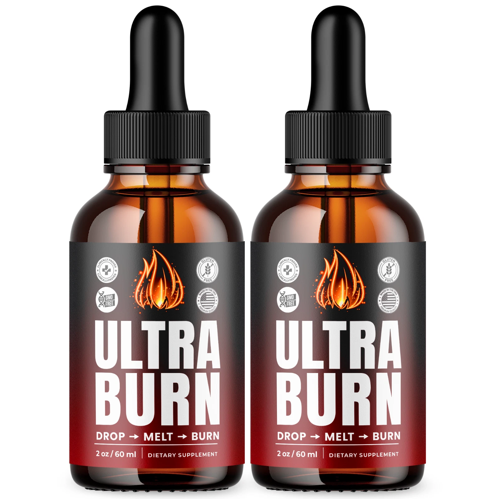 Ultra Burn Keto Drops Maximum Strength Weight Management Supplement 60ML