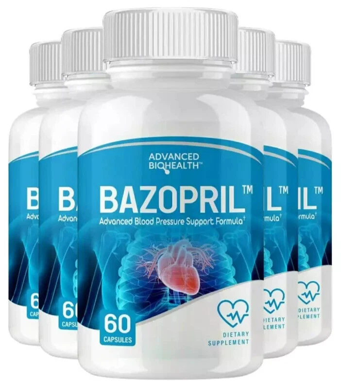 Bazopril Advance Blood Pressure Support Dietary Supplement (5 PACK)
